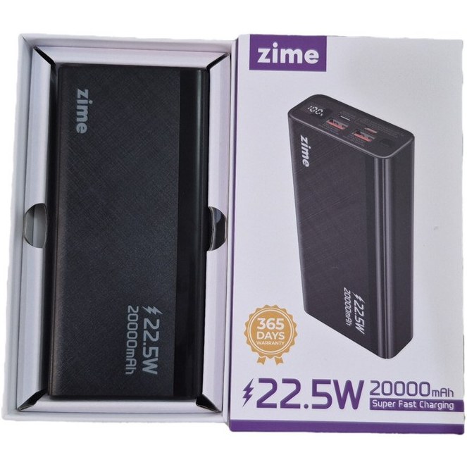 پاوربانک 20000 میلی آمپر زیم مدل Zime B12